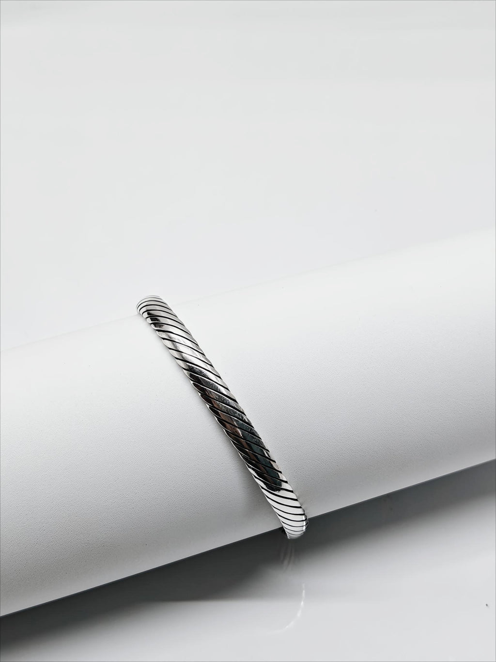 Heritage Weave Sterling Silver Kada by SilvSaga