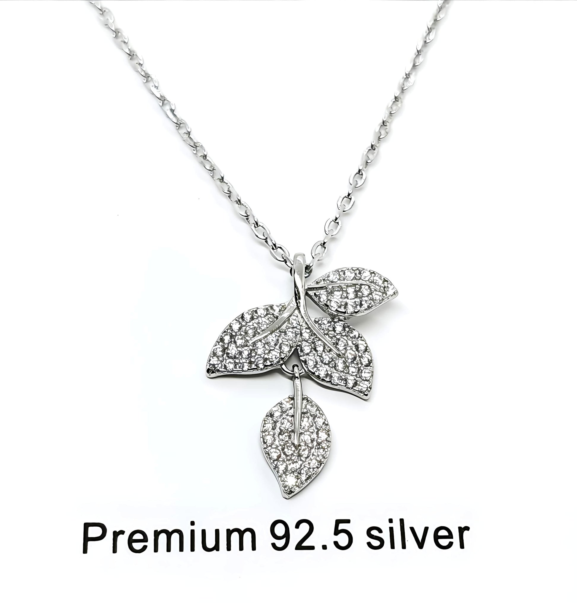 Silver Leaf Pendant Necklace by SilvSaga