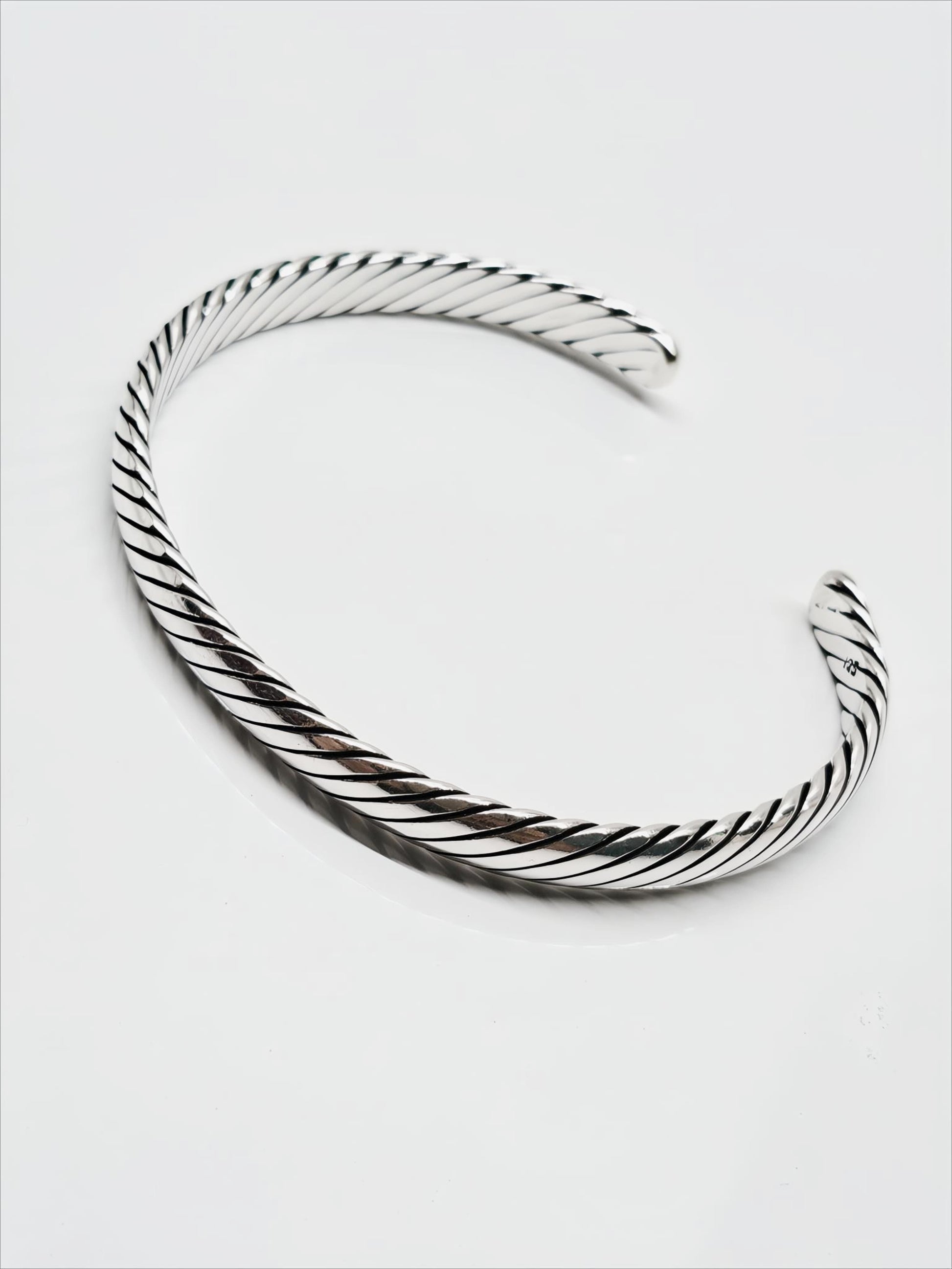 Heritage Weave Sterling Silver Kada by SilvSaga