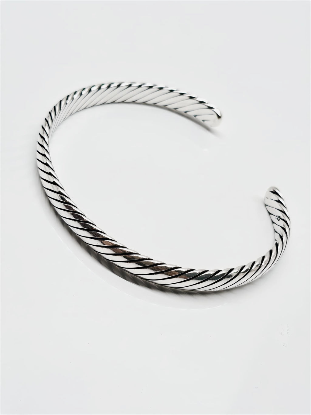 Heritage Weave Sterling Silver Kada by SilvSaga