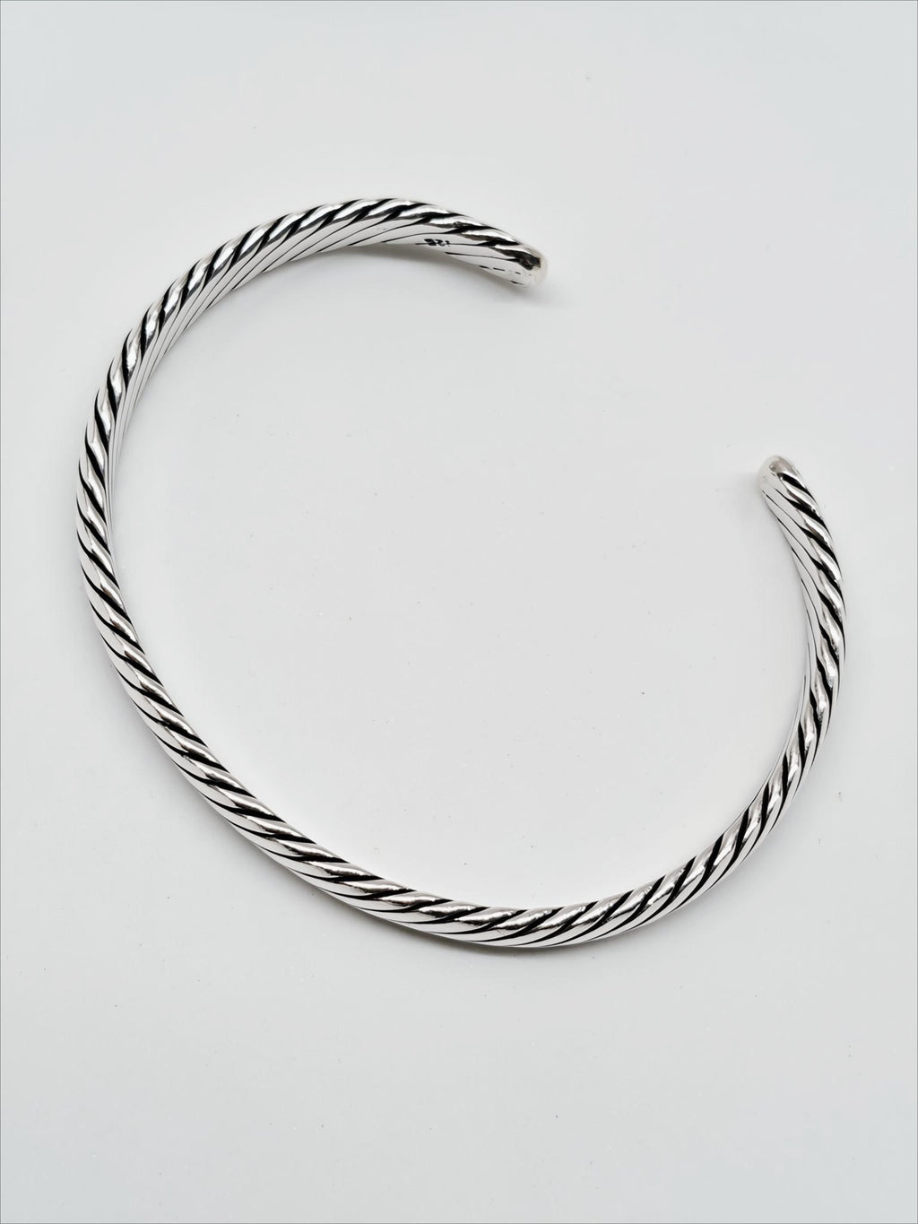 Heritage Weave Sterling Silver Kada by SilvSaga